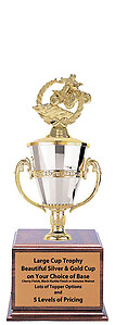 CFRC8-3023 ATV Cup Trophy with Cherry Finish Base